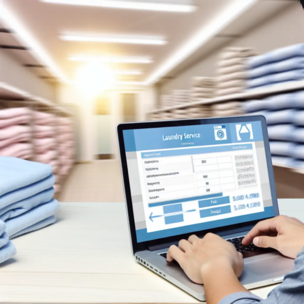 Online rendelési űrlap mosodai szolgáltatáshoz